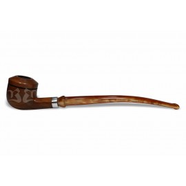 Cachimbo Bertoldi Luiggi Natural Longo 9mm Peça Única